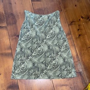 The Limited silk snake skin skirt